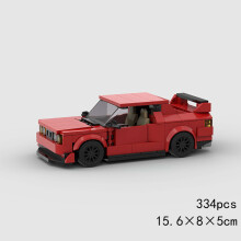 (10386 χωρίς κουτί)MOC Speed Sports Super Race Car Model Building Blocks DIY Bricks City Technical