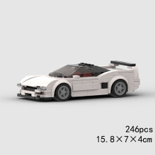 (10644 χωρίς κουτί)MOC Speed Sports Super Race Car Model Building Blocks DIY Bricks City Technical