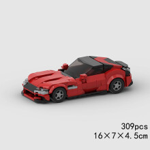 (10645 χωρίς κουτί)MOC Speed Sports Super Race Car Model Building Blocks DIY Bricks City Technical