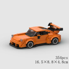 (10672 χωρίς κουτί)MOC Speed Sports Super Race Car Model Building Blocks DIY Bricks City Technical