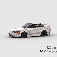 (10639 χωρίς κουτί)MOC Speed Sports Super Race Car Model Building Blocks DIY Bricks City Technical