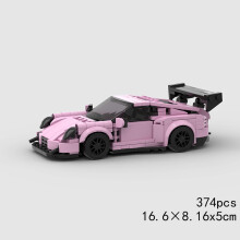 (10371 χωρίς κουτί)MOC Speed Sports Super Race Car Model Building Blocks DIY Bricks City Technical