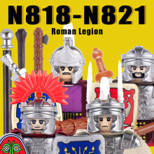 (N818-N821)Medieval Military Rome Knights Building Blocks Castle Army Warrior Soldier Figures Crossbowman