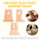 7 Pieces Pottery Tools Pottery Foot Shaper Tools Pottery Trimming Tools Pottery Profile Rib Bundle Foot Shaper 6