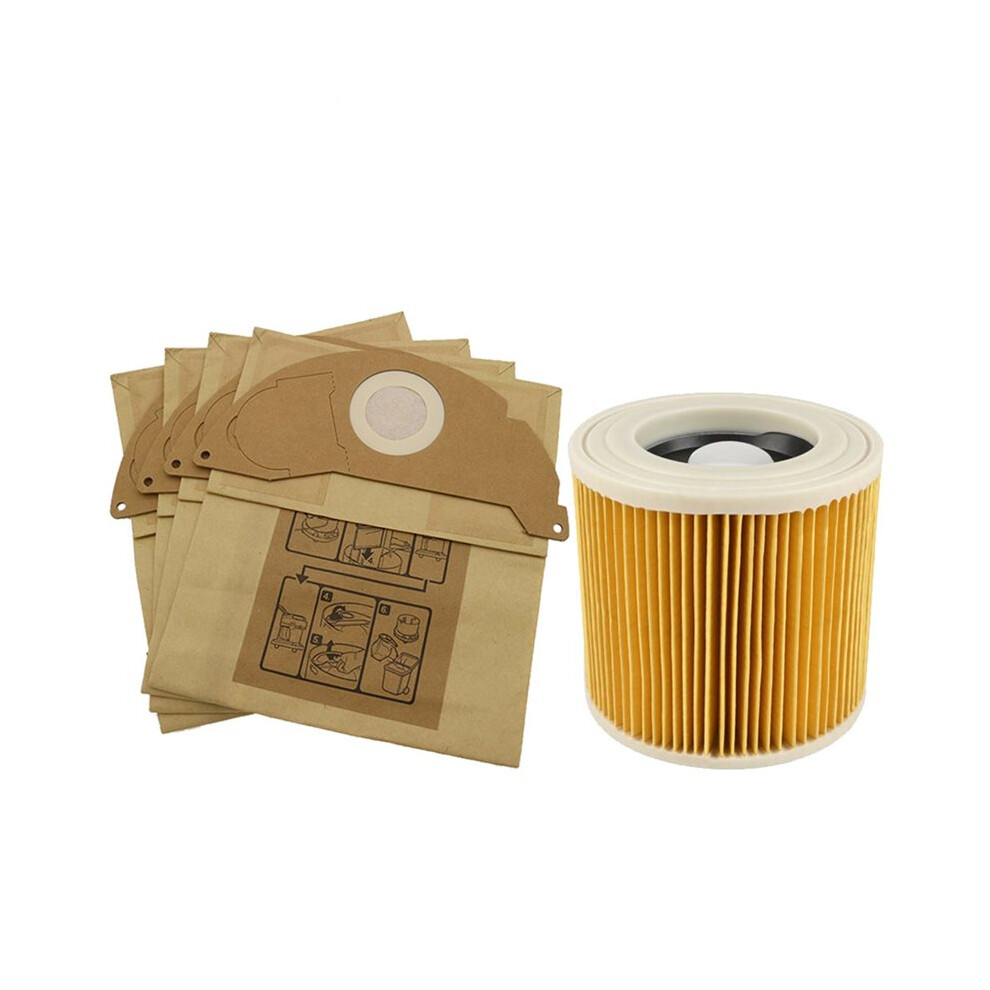 Paper Bags Dust Hepa Filters For Vacuum Cleaners Wd2250 Wd3.200/3.600 Mv2/3 Wd3 A1000/2204/2251/2064/2101 K2301 4711572211768