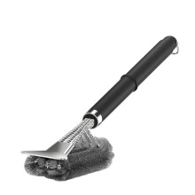 18 Zoll (Ca. 45,7 cm) Lange Grillbürste mit Verstellbarem Griff für Den Außenbereich, Zur Reinigung Von Grills/Holzkohlegrills - Grillgeschenk für