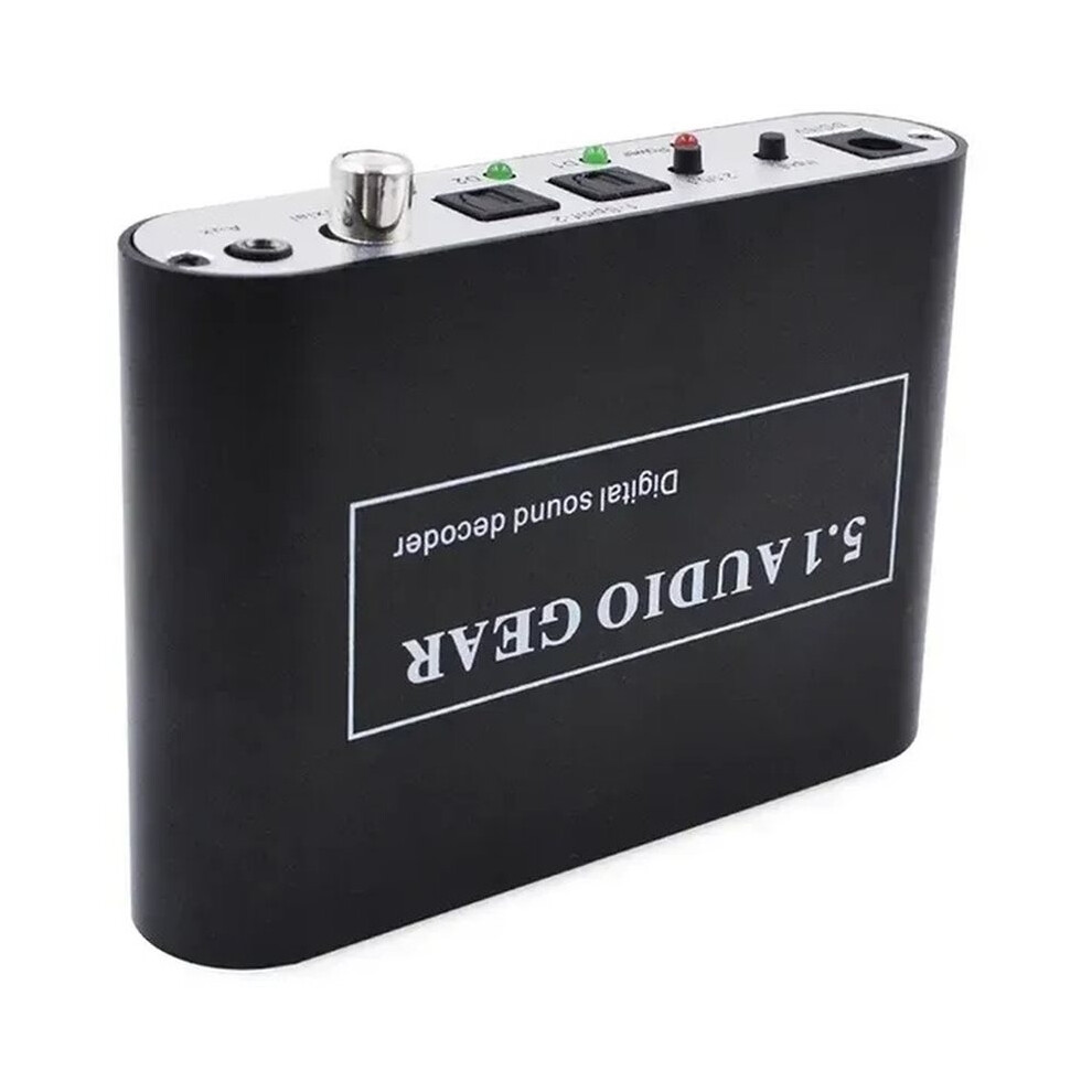5.1 Audio Decoder Dts/Ac3/Pcm Optical To Stereo Surround Digital To Analog Converter Hd 2 Spdif Coaxial Eu Plug 4713105106800