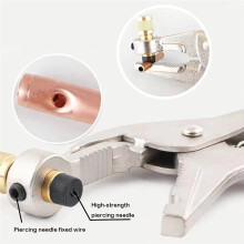 Refrigeration Hydraulic Crimper Air Conditioner Refrigerant Recovery Tube Steel Locking Plier Hand Tool