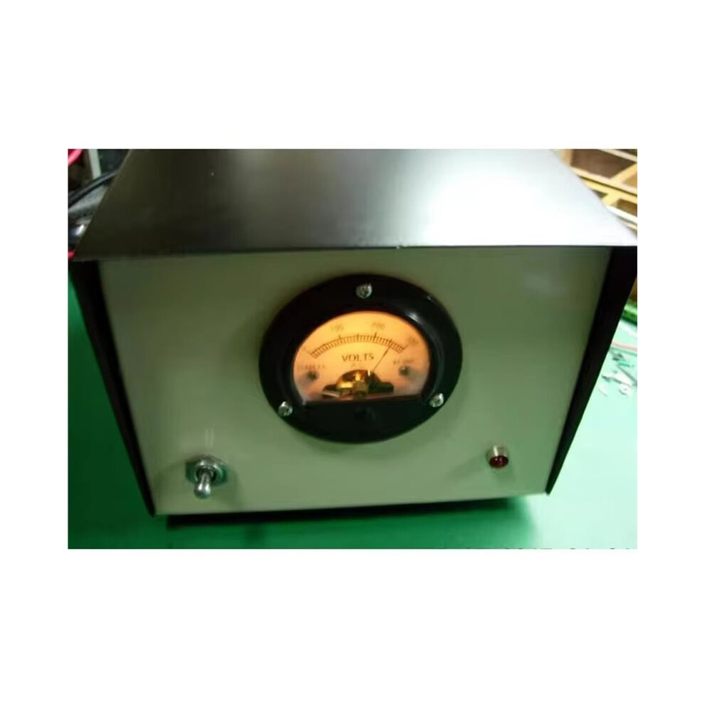 65 Circular Pointer Meter Crown Retro Scale Vu Meter Level Voltage Strap Backlight Black/Yellow 6031940181409