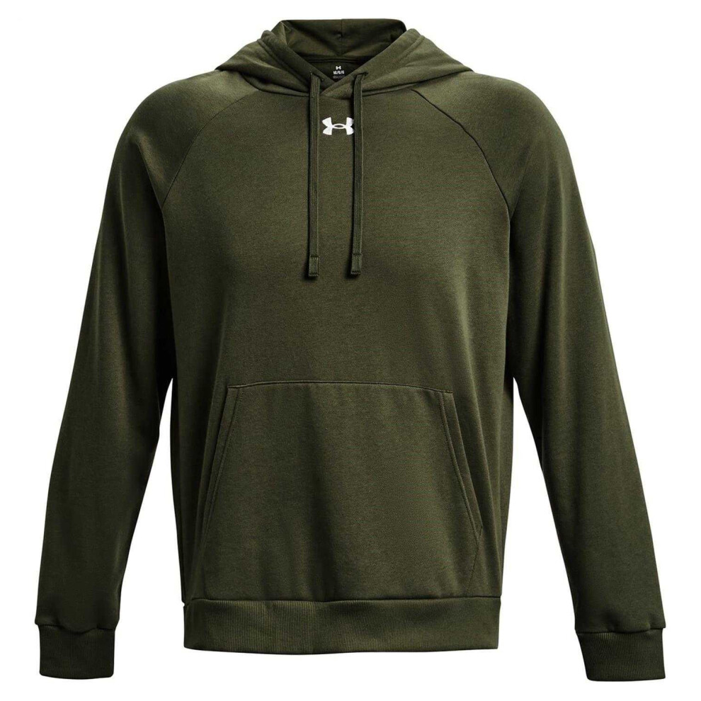 Under Armour (L, Marine/White) Mens Fleece Hoodie White