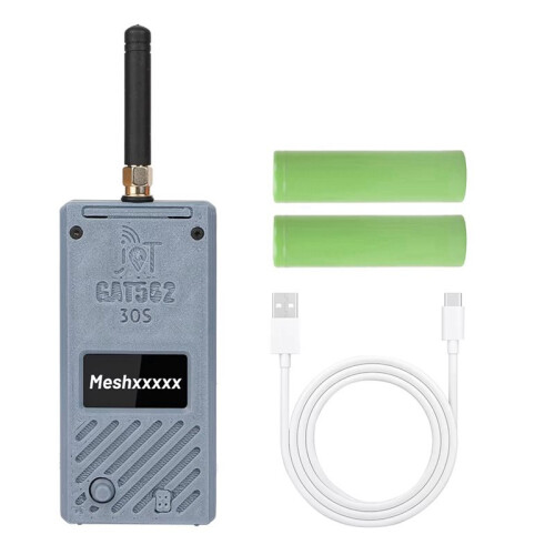 GAT562 30s Meshtastic LoRa Mesh com Tela OLED de 1,3 Polegadas, NRF52840 SX1262, Rastreador GPS LoRa Meshcore, 30dBm, 5000mAh, 915MHz