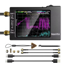 -H Vector Network Analyzer 10KHz-1.5GHz 2.8" Display VHF UHF Antenna SWR Tester Digital VNA Spectrum Tool