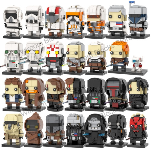 (MOC2338)MOOXI MOC Space War Brickheadz Interstellar Sci-Fi Robot Συμβατές Φιγούρες Δόμησης 1