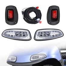 LED Tail Light Kit for EZGO RXV 08-15 Gas or Electric Cart Models Replace 12V Front Rear Light Kit Assembly