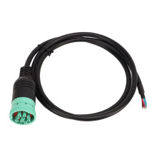 9pin Male to Open Plug Diagnostic Cable for Vehicle Precise Manufacture High Stability Compatible for J1939