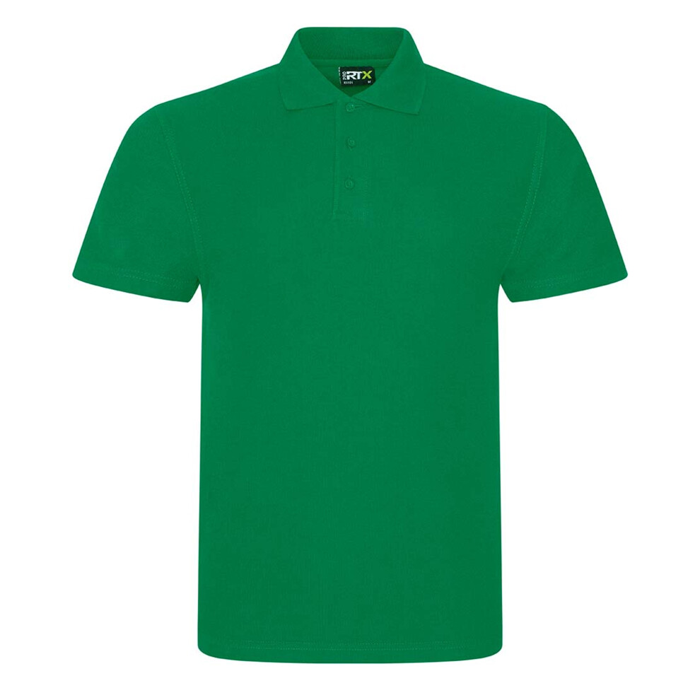 (L, Kelly Green) Pro Rtx Unisex Adult Pique Polo Shirt 5063300856185