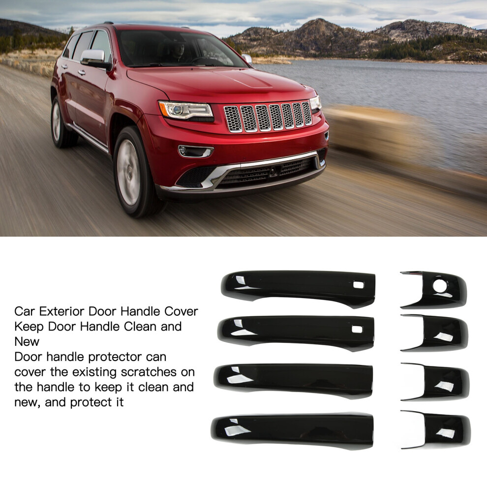 Jeep Gc Wk2 Wl Door Handle Cover Glossy Black 7293282779563
