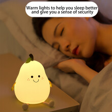 USB Pear Night Light Baby Nursery Lamp