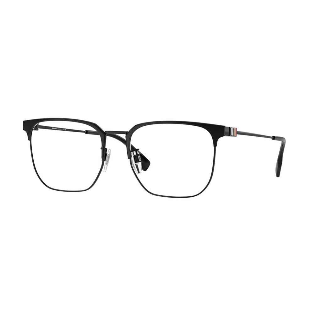 Burberry Men's Black Man Be1383d 1001 Optical Frames Metal Squared Normal - Image 3