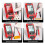 FS2202 Auto Range Multimeter 9999 Counts TRMS AC  Voltmeter Amp NCV Resistance Capacitance Transistor Tester Red 5