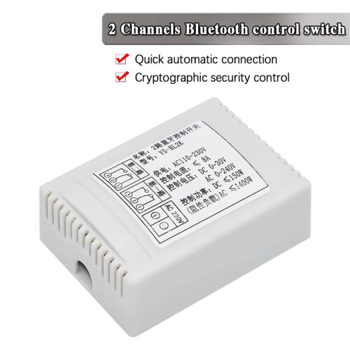 YS-BL2K 2-Way  4.0 Relay Module Control  Remote APP Intelligent Wireless Remote Control 12V 2