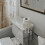 Freestanding Plastic Toilet Paper Holder with Cute Reading Character Design 2