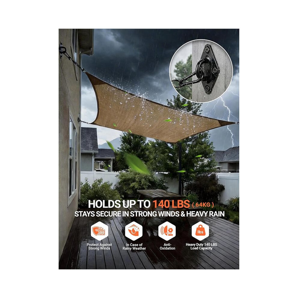 Sun Shade Sail Hardware:sunshade Hardware For Rectangle Triangle Shade Sail,For Sun Shades Outdoor Patio Garden 6031716828187