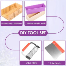 Soap Making Silicone Mold Manual DIY Tool Set Anti Deformation and Heat-Resistant Soap Mold Set