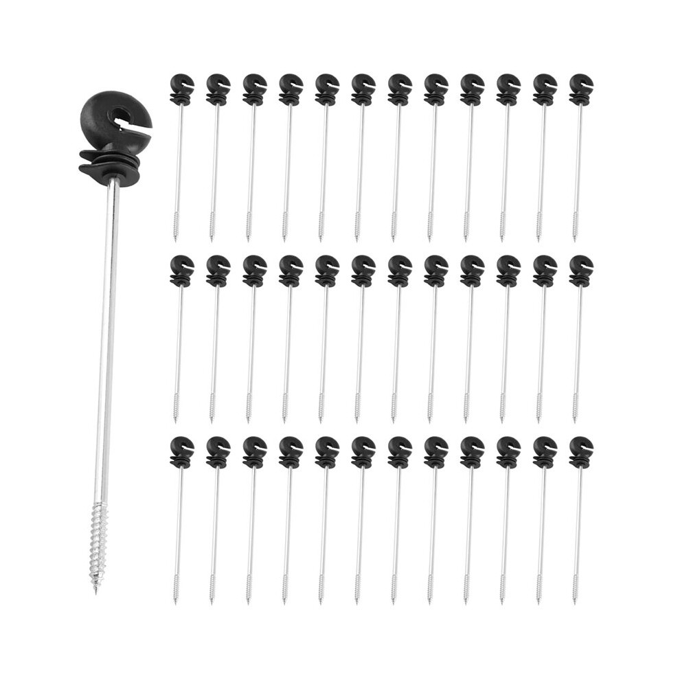 100Pcs Electric Fence Insulators Plastic Ring Insulators Electric Fence Long Distance Screw In Insulator For Wooden Post 6031170938538