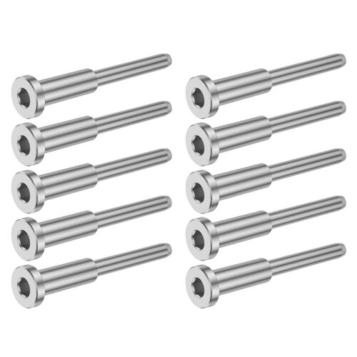 20Pcs Invisible Cable Railing Kit, Swage Stud End for Cable Railing, Swage Tensioner Cable Railing System for Wood