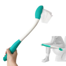 1set Toilet Aid Tool Wiping Wand Bottom Bum Wiper Long Handle Incontinence Aid Elderly Disability Long Reach Hygienic