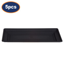 5pcs 37cm Planter Saucer Black Tray Water Drainage Drip Tray Garden Flower