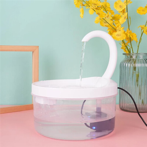 Quiet USB Drinking Fountain for Cats, 2L Adjustable Automatic Water Dispenser for Pets