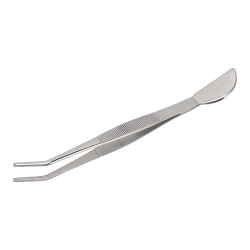 Long Bonsai Tweezers Crescent Moon Head