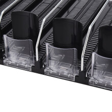Large Black Drink Dispenser Rack