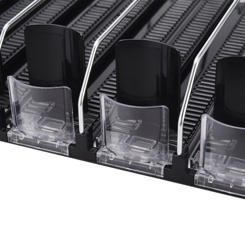 Large Black Drink Dispenser Rack