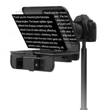 T5 Teleprompter for DSLR Camera & Smartphone, Universal Portable Teleprompter for Photo Studio Interview Video Vlog