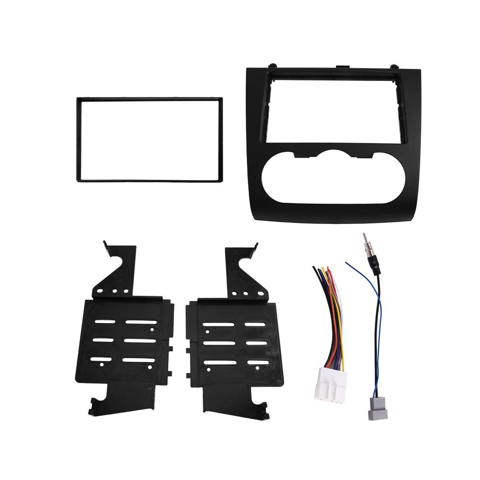 2Din 7 Inch Car Radio Dash Kit For Altima 2006-2012 Stereo Fascia Wiring Harness Adapter Bezel Mount Bracket Kit 6033075697473