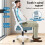 ELFORDSON ELFORDSON Mesh Office Chair Ergonomic Adjustable Headrest Swivel Computer Gaming 2