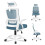 ELFORDSON ELFORDSON Mesh Office Chair Ergonomic Adjustable Headrest Swivel Computer Gaming 11