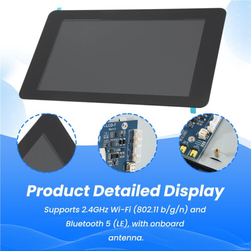 ESP32-S3 7 Inch Touch Display Development Board 800x480 WiFi  5 for GUI LVGL HMI ESP32 2