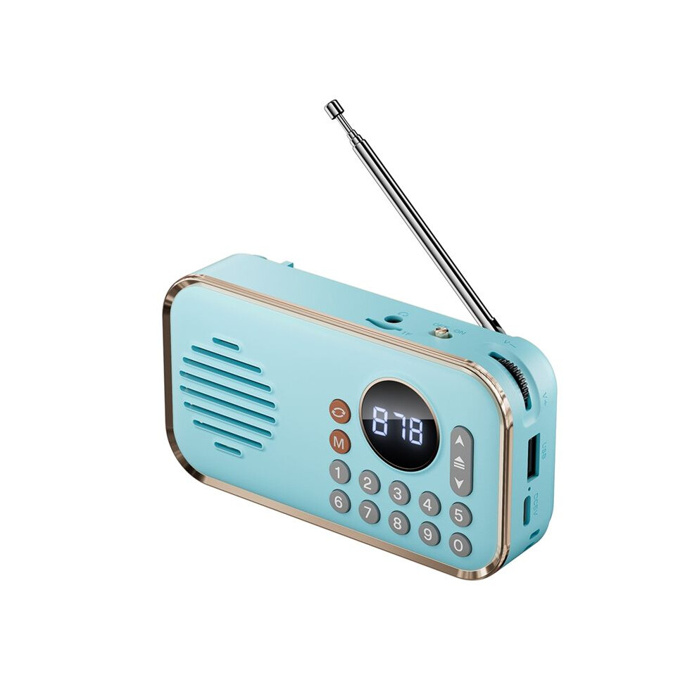 Portable Fm Radio Rechargeable Small Wireless Speaker Surround Stereo Sound Usb Vintage Radios 4714134611600