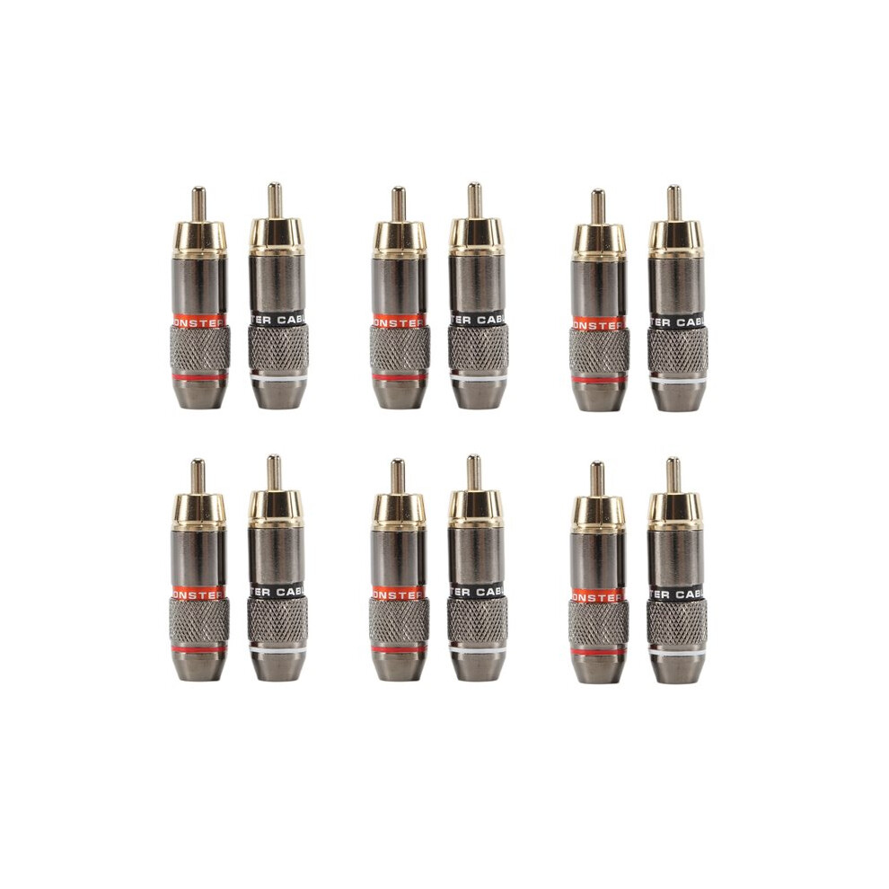 12Pcs Rca Male Adapter Solder Connector For Audio Video Cctv Ip Camera Security Coaxial Cable Solderness 4711854025663
