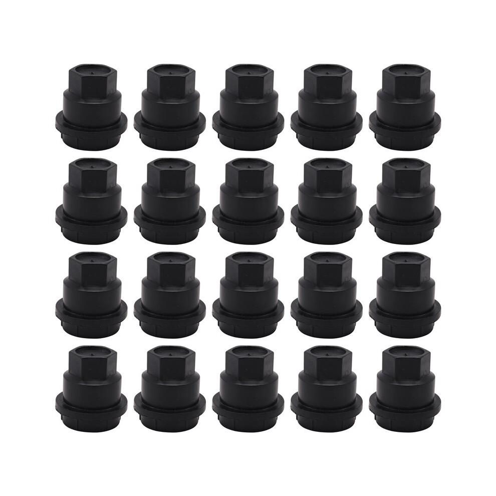 20Pcs Lug Nut Covers Cap For S10 Blazer & For Jimmy Sonoma 15661036 Black 4712181235176
