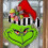 Wooden Grinch Style Welcome Sign 12