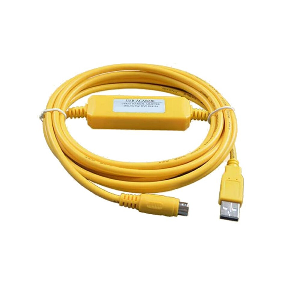 Usbacab230 For Plc Programming Cable Ex Es Eh En Series Cable Usb-Acab230 Plc Usb2.0 To Rs232 Adapter Yellow 6032703874958