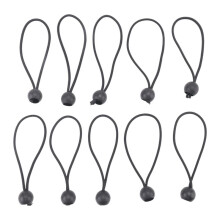 Black  Bungee Cord, Heavy Duty Outdoor Bungee Cord with ,Tarp Tied Bungee  for Shelter, Camping, Cargo,60pcs