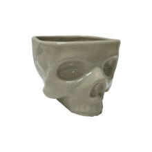 Retro-Tischdekor Aus Porzellan, Nudelschüssel mit Gotischem Totenkopf, Halloween-Geschirr, Bar, Essen, Nudelsalat, Süßigkeiten, Keramikschüssel S