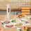 Portable Electric Warming Tray Foldable Food Warmer Mat Setting Fast Full-Surface Heating US Plug 4