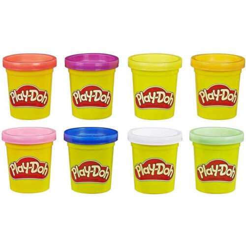 Play-Doh Play-Doh 8-Pack Neon Modelling Compound Set for Kids 1